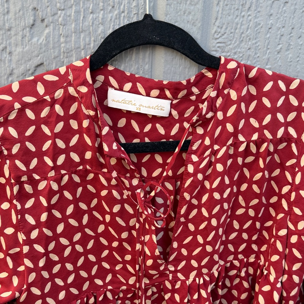 Natalie Martin Jerusha Top 100% Silk Size: XS - Picture 7 of 11